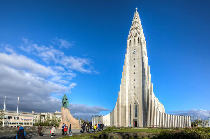 The Church of Hallgrimur Reykjavik Iceland